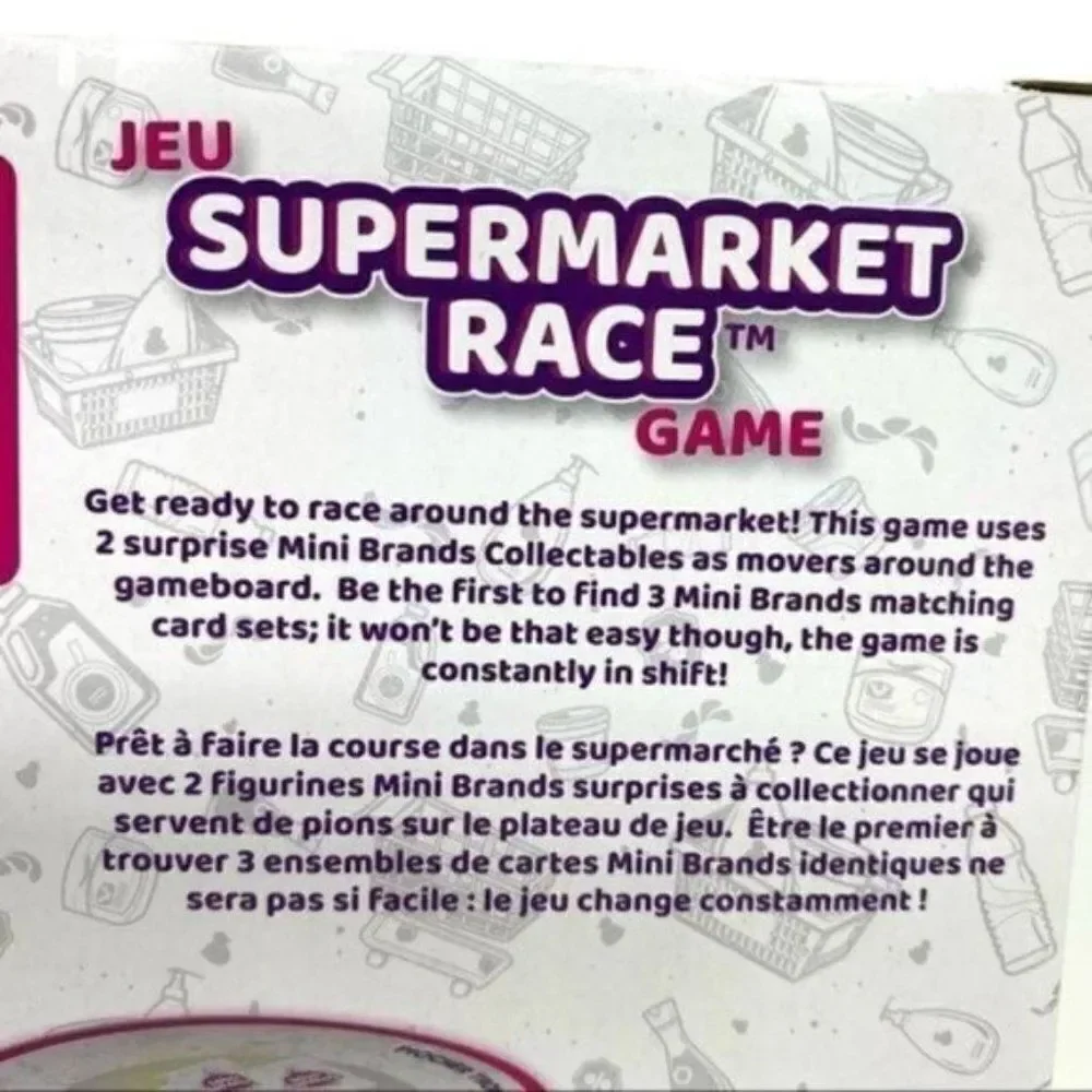 5 Surprise Mini Brands Supermarket Race Game NEW